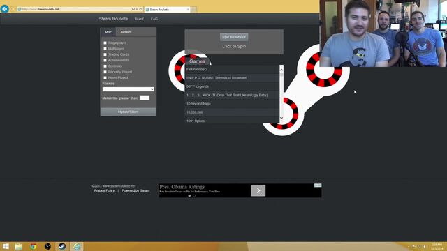 SEXY OBAMA - Steam Roulette!
